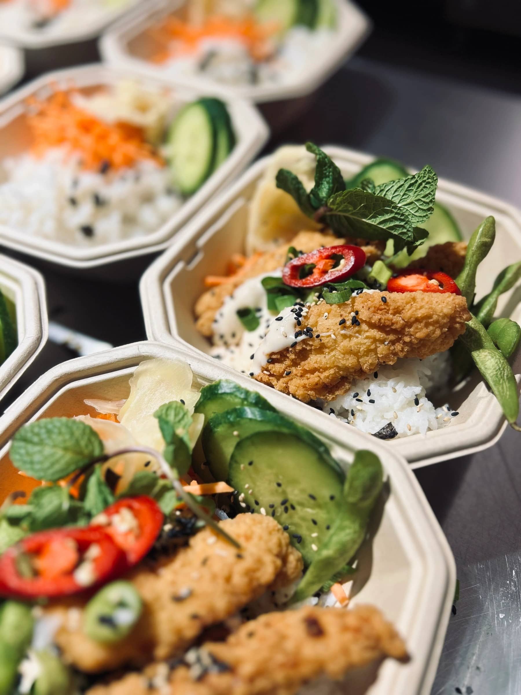 Catering från Boho Bar med färgstarka rätter